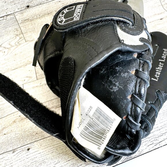 Spalding Model 18225 11.5" Baseball Glove Top Grain Leather Laced RHT Black/Gray - Picture 13 of 15